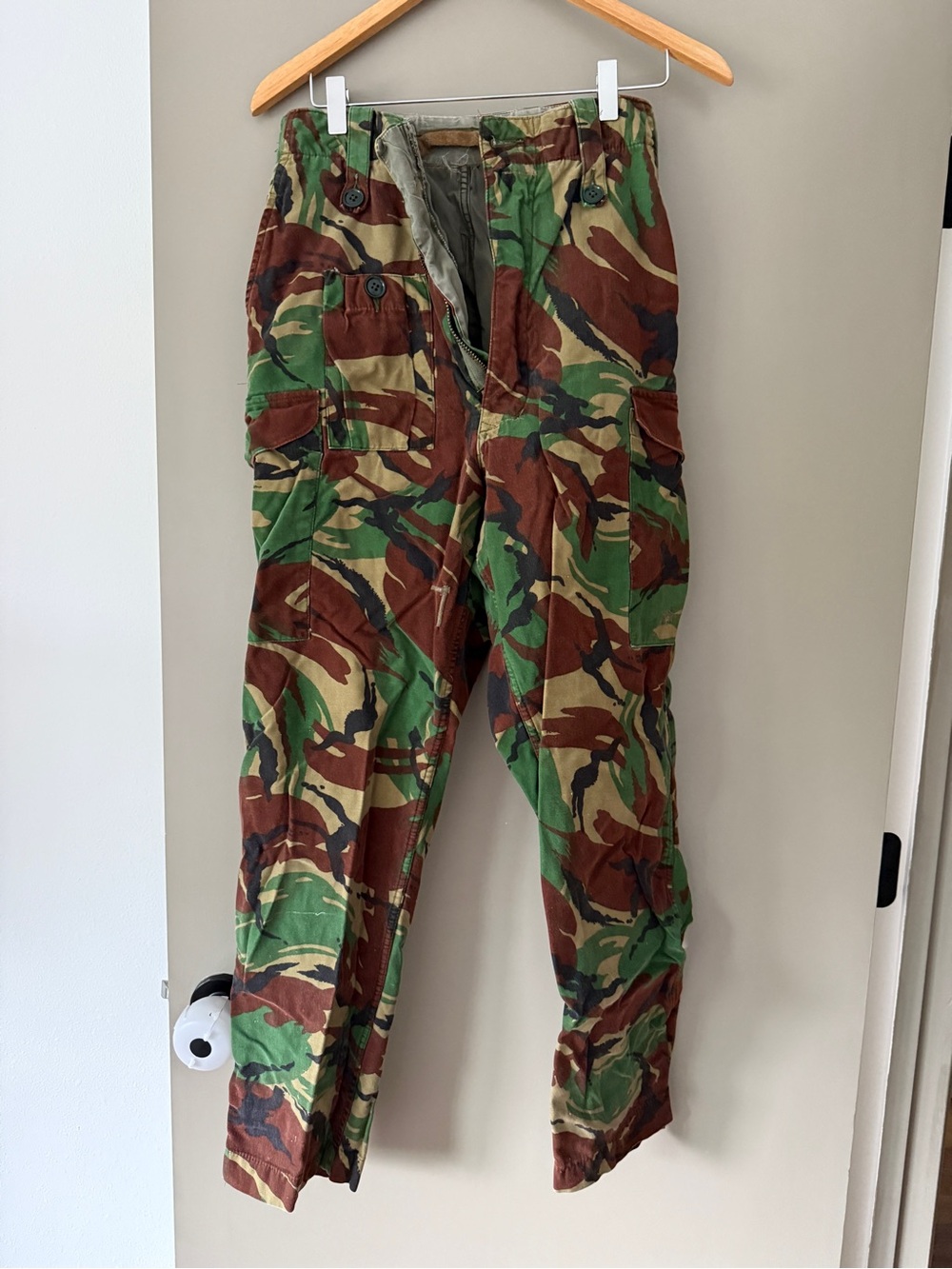 Vintage Military Cargo Camo Pants